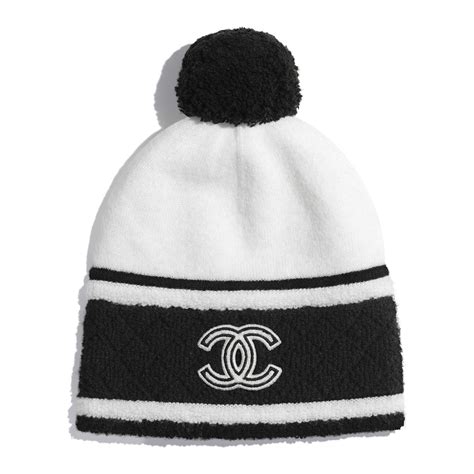 chanel white beanie|Chanel cashmere beanie.